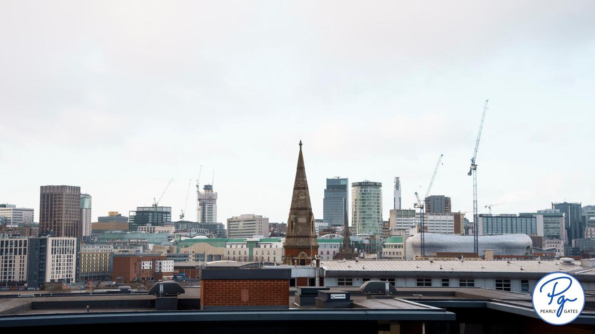 Penthouse - Amazing City Skyline Views - Balcony - Free Extra 2 Hours - Free Parking - Utilita Arena - Bullring Shopping - New St Station- Super King Size Bed Birmingham Exterior photo